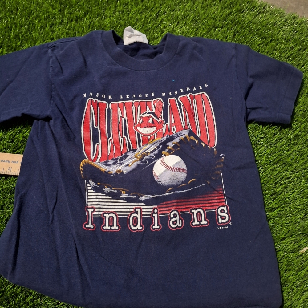 Logo Athletic Vintage 1995 Cleveland Indians T Shirt Size M Child